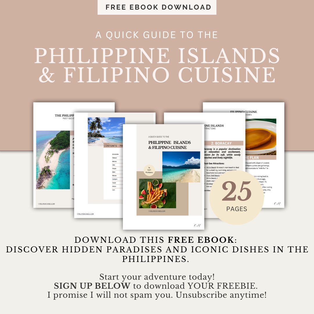 FREE EBOOK A QUICK GUIDE TO THE PHILIPPINE ISLANDS AND FILIPINO CUISINE